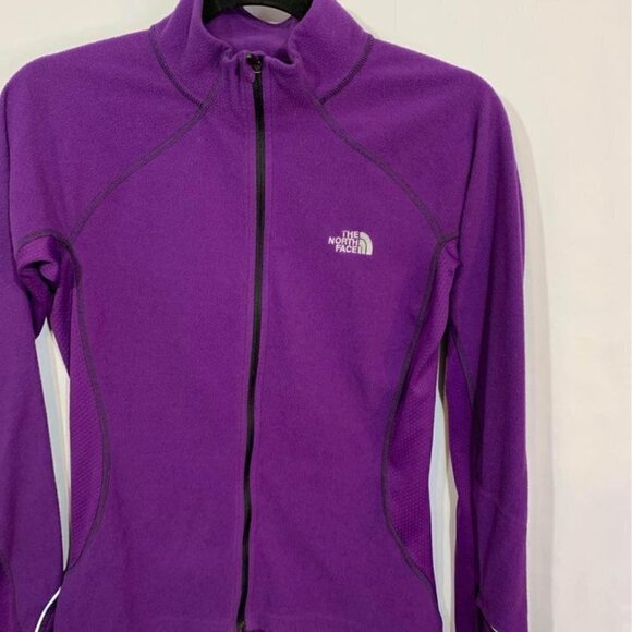 THE North Face woman’s full zip jacket. Purple. Size sm. Vapor wick, flight seri - Picture 2 of 10